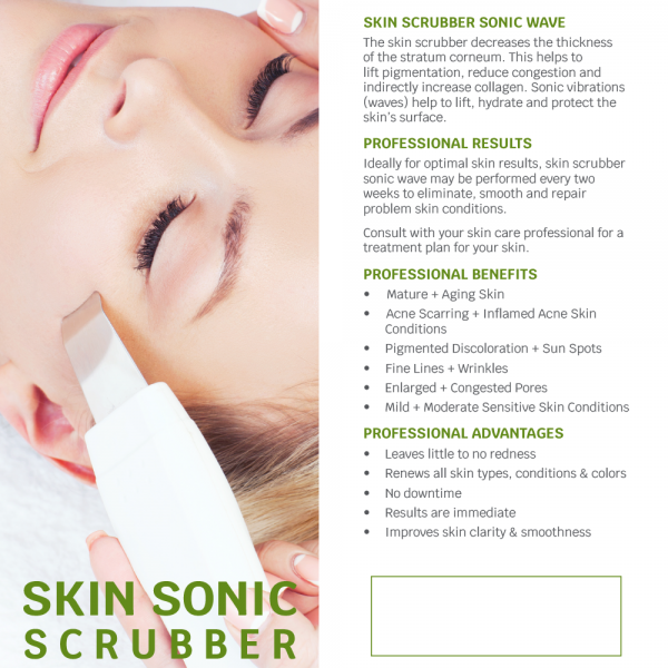 Skin Sonic Scrubber Rack Card